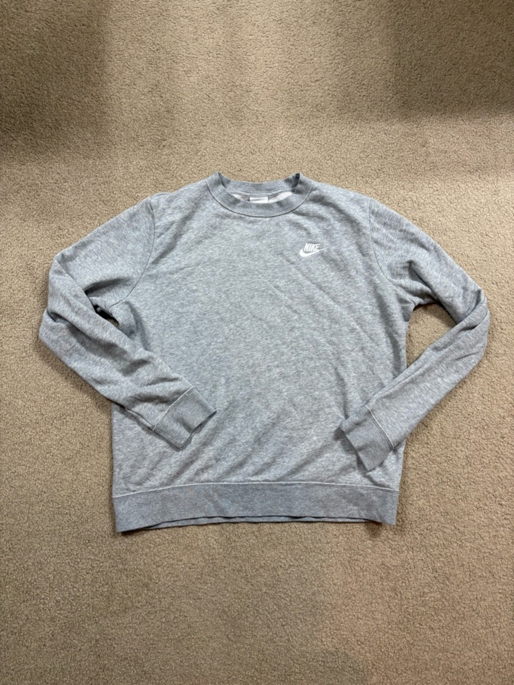 Nike Light Gray Men's Crewneck Sweatshirt
